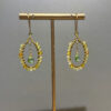4 Gold Wire Kite Peridot Earrings