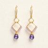 hedylane-p01-gold-diamond-amethyst-flatlay-restored-2000 Gold Wire Diamond Amethyst Earrings