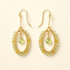 hedylane-p04-gold-oval-peridot-flatlay-2000 Gold Wire Oval Peridot Earrings