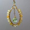 Gold Wire Kite Peridot Earrings Gold Wire Kite Peridot Earrings — handcrafted wire-wrapped gemstone jewelry, main photo