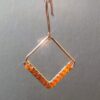Gold Wire Fan Sunstone Earrings Gold Wire Fan Sunstone Earrings — handcrafted wire-wrapped gemstone jewelry, photo 4