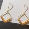 Gold Wire Fan Sunstone Earrings Gold Wire Fan Sunstone Earrings — handcrafted wire-wrapped gemstone jewelry, photo 6