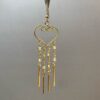Gold Heart Infinity Crystal Drop Earrings