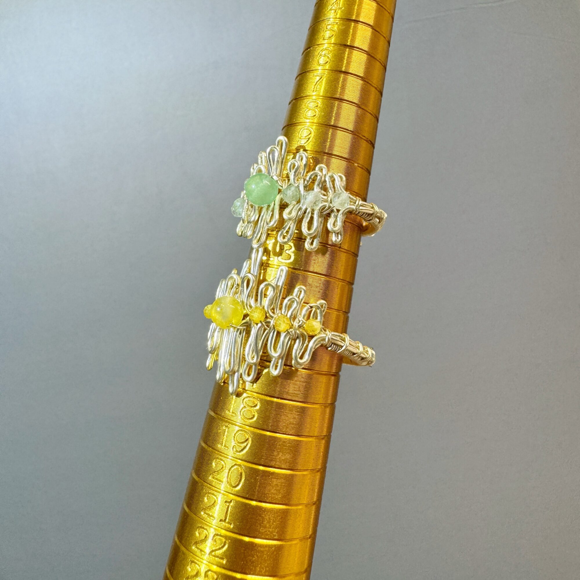 product6-06 Sculptural Crystal Wave Wire Ring